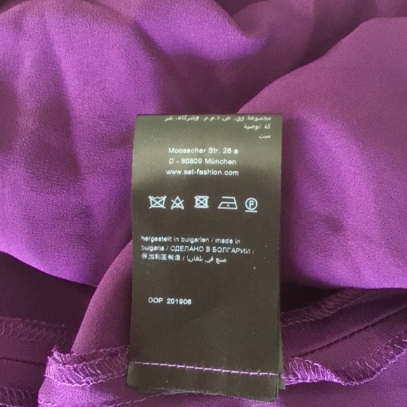 NWOT Purple Viscose Skirt Size 10 - Picture 5 of 5